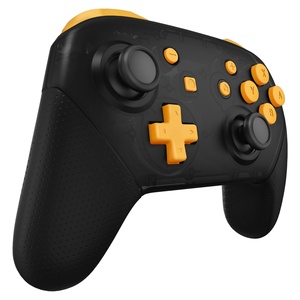 EXtremeRate Caution Yellow Repair ABXY D-pad ZR ZL L R Keys DIY Replacement Full Set Buttons for Nintendo Switch Pro Controller - Product Image 3