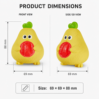 Jouet pour chien en latex qui couine, adorable jouet à mâcher en forme de poussin pour petits et moyens chiens