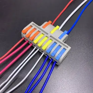 Conector rápido de uso repetido, 3 cables en 9, 3-9P, aprobación CE