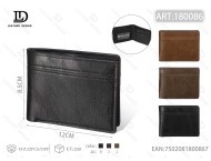 Portafoglio da uomo in vera pelle, pieghevole, minimalista, regalo - Product Image 1