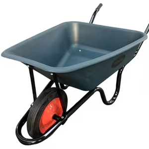 Carriola Elettrica in Plastica per Lavori Pesanti, Capacità di Carico 100kg, Ruote Solide per Cantieri Edili - Product Image 2