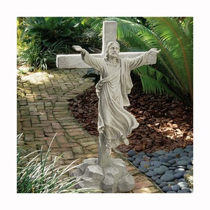 Escultura de Crucifixión Europea de Tamaño Real en Mármol, Estatua de Jesús Crucificado, Arte Religioso para Interiores y Exteriores - Product Image 5
