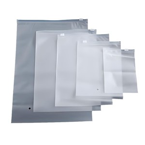 Pe Zipper Bags Transparent Rectangle Food Storage Multipurpose Sealing Bags With Long Zip Closure For Home And Kitchen Use - Product Image 1