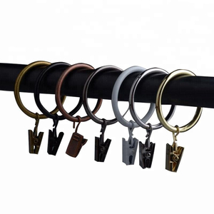 Bague <span class=keywords><strong>en</strong></span> métal pour rideaux, 2 pièces, 1.5 pouces, <span class=keywords><strong>en</strong></span> 7 couleurs, avec clip, <span class=keywords><strong>anneau</strong></span> pour <span class=keywords><strong>rideau</strong></span> - Product Image 2