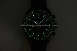 Reloj Mecánico para Pareja Master Speed DARKSIDE of the MOON con Correa de Cuero Genuino, Resistente al Agua, para Hombre - Product Image 6