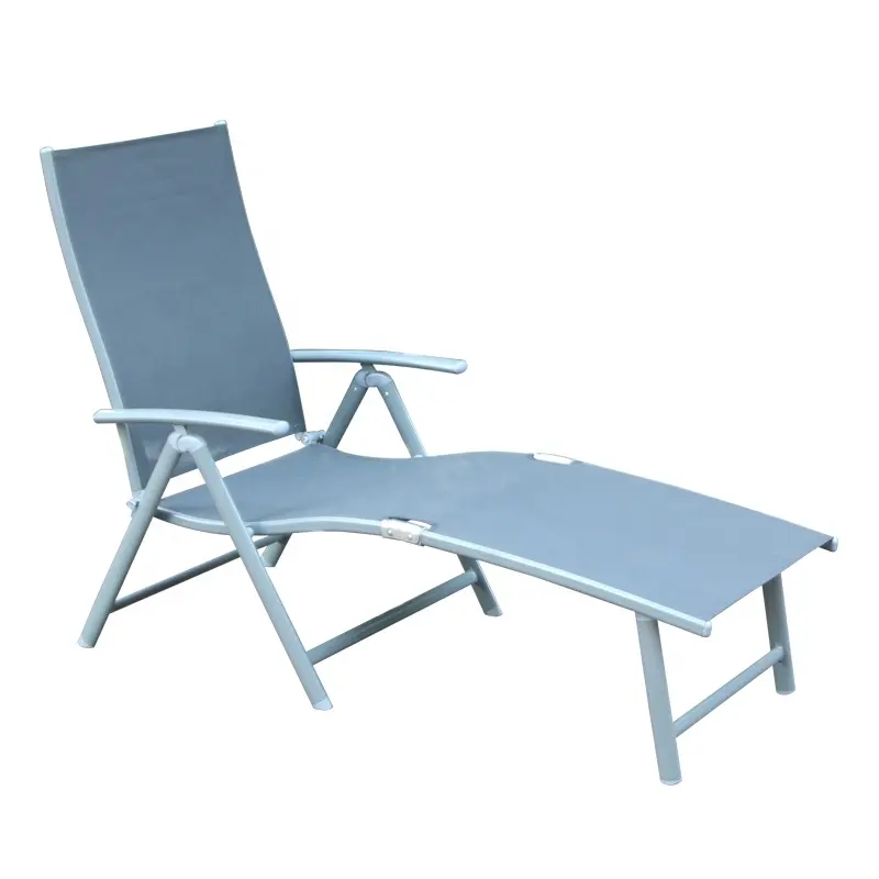 Zwembad Opvouwbare Zonnebank Tuinstoel Strand Lounge Stoel, 7 Prosities Inklapbare Zonnebank, Opvouwbare Verstelbare Fauteuil