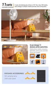 Mejor precio Sistema de energía solar portátil <span class=keywords><strong>para</strong></span> Bluetooth Radio Carga móvil LiFePO4 Batería PWM Kit de luz <span class=keywords><strong>para</strong></span> el hogar Generador solar - Product Image 2