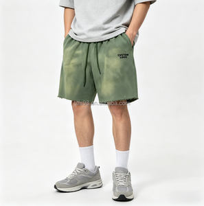 Pantalones Cortos Casuales de Secado Rápido para Hombre, Diseño Personalizado OEM ODM, con Bolsillos, Estilo Urbano, con Cinta Decorativa, para Deportes y Ocio - Product Image 1