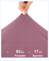 Celana Yoga Pinggang Sedang Model Bulk dengan Kompresi Terintegrasi, Peregangan Empat Arah, Bahan Bernapas Ramah Lingkungan, Anti Gesek, 8 Warna (Berry Grey) Pabrik