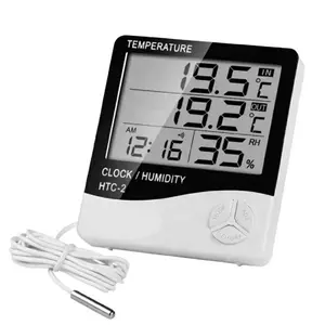 HABOR Indoor Digital Thermometer Hygrometer with Temperature and Humidity  Monitor Mini Thermohygrometer for Home Office, White