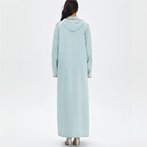 Eid Abaya, Caftan marocain de Dubaï 2022, robe musulmane <span class=keywords><strong>marocaine</strong></span>, Abayas turques pour femmes, vêtements islamiques européens, <span class=keywords><strong>Djellaba</strong></span> pour femmes - Product Image 4