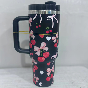Tùy chỉnh in logo thép không gỉ 40oz cấp thực phẩm chất liệu du lịch Mug cốc cốc với xử lý rơm - Product Image 6