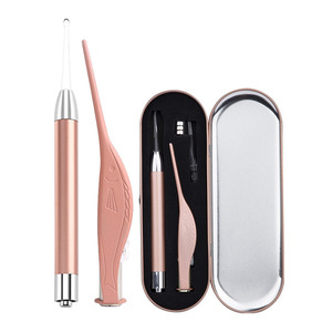 Curette auriculaire rechargeable Baiyi avec caméra pour enfants, couleur or rose, outil sûr pour l'élimination du cérumen - Product Image 4