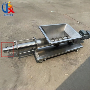 Pompe à vis de transfert alimentaire grande capacité pour confiture de fruits, pulpe et miel, avec trémie d'alimentation - Product Image 2