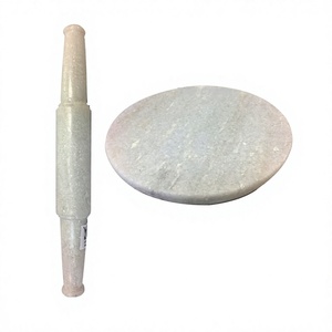 Admirable Design White Marble <b>Rolling</b> Board <b>Rolling</b> Pin With Exclusive Quality Restaurant Kitchenware Chakla Belan - Product Image 1