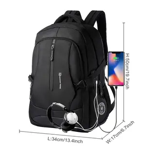 Mochila Smart Laptop Backpack 2022 Men's Outdoor Travel Bag Waterproof Anti Theft USB Charger wholesale backpacks china