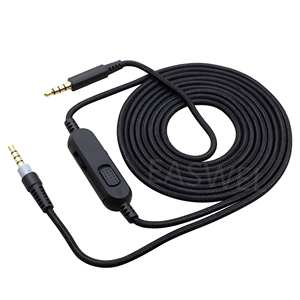 Black Audio Cable 3.5mm Aux Volume Control Inline Mute for <strong>HyperX</strong> <strong>Cloud</strong> <strong>Alpha</strong> - Product Image 6