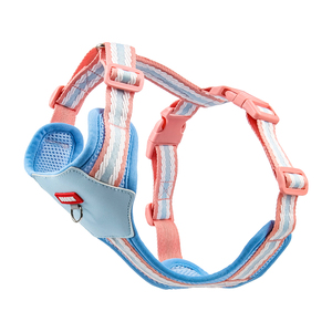 Arnés de Pecho para Mascotas con Diseño de Rayas, Ultraligero y Suave como una Nube, con Acolchado Suave de Poliéster, Correa para Caminar con un Lindo Lazo - Product Image 2