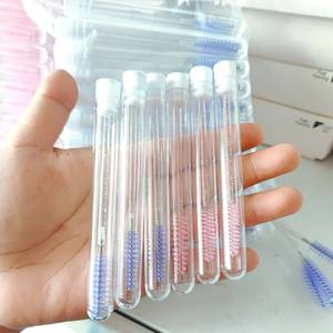 Brosse de Nettoyage Cils Haute Qualité Rose Multicolore en Plastique <span class=keywords><strong>avec</strong></span> Logo Personnalisé, Brosse Spoolie Mascara <span class=keywords><strong>avec</strong></span> Tube et Porte-clés - Vente en Gros - Product Image 5