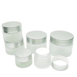 ขวดครีมเครื่องสำอางฝ้าขนาด5G 10G 15G 20G 30G 50G พร้อมฝาสีเงิน - Product Image 1