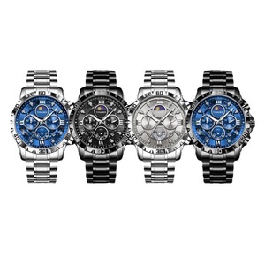 Relojes Poedagar de moda para hombre, cronógrafo de acero inoxidable, reloj de pulsera de cuarzo, resistente al agua, luminoso, para hombre. - Product Image 5