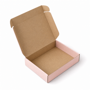 Cajas de Cartón Corrugado Plegables y Autoblocantes para Envíos de Cosméticos y Cuidado de la Piel, Impresión Personalizada, Interior Kraft, OEM/HC - Product Image 2