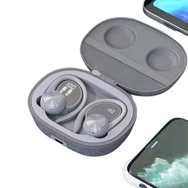 J92 JL Chipset Wireless Earbuds with Digital Display Waterproof Gaming & Sport Earphones for 5.3 Low Latency