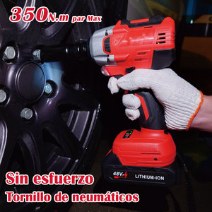 Llave de Impacto Inalámbrica de 21V, Llave de Uso General de 1/2, Destornillador, Taladro, Herramienta Eléctrica Recargable - Product Image 1