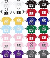 Maillot de football court personnalisé à manches courtes en jersey, haut court en maille tendance streetwear, tenue de football américain style universitaire