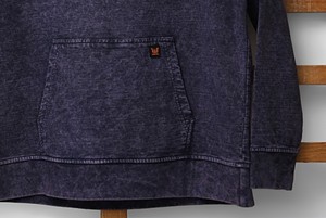 Sweat à capuche en denim tricoté personnalisé pour homme, en coton doux et polyester, style streetwear - Product Image 2