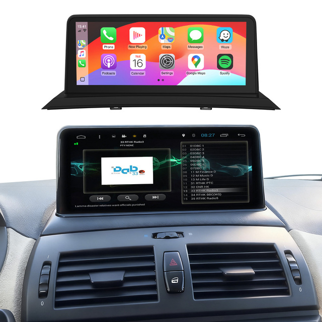 Ewaygps 10.25" Wireless CarPlay Android Auto Multimedia Head Unit for BMW X3 E83 2003-2010 Without Original Car Screen
