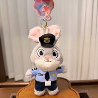 Peluche Renard Créative et Mignonne, Poupée Lapin Fou de Zootopie, Compagnon de Sommeil pour Enfants, Cadeau de Vacances pour Bébé, Modèle Porte-clés
