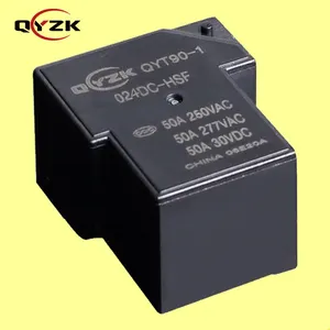 QYZK load 50a 250VAC SPST-NO 4 pins coil 24v dc high quality high power relay for welding machine relays 240ac