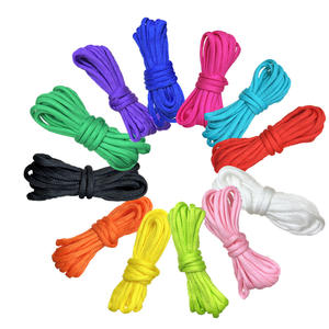 Handmade Rope 12-Pack Paracord Set 4Mm Round Polyester <b>Macrame</b> <b>Cord</b> <b>For</b> Bracelets Clothesline Umbrella Line Yiwu Origin - Product Image 1