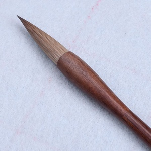 Weasel Hair — brosse adhésive à poignée en bois <span class=keywords><strong>de</strong></span> haute qualité, calligraphie chinoise, écriture, peinture à l'<span class=keywords><strong>encre</strong></span> pour artiste - Product Image 2