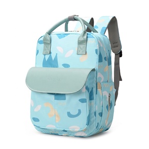 <span class=keywords><strong>2024</strong></span> nuevo patrón personalizado organizador de pañales <span class=keywords><strong>Caddy</strong></span> portátil impermeable al aire libre mamá mochila bolsa moda señora estilo - Product Image 6