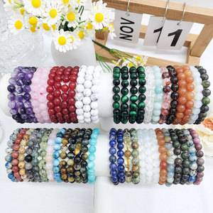 8Mm Vòng Hạt Vòng Đeo Tay Đánh Bóng Đá Quý Thạch Anh Hồng Vòng Đeo Tay Tinh Thể Giấc Mơ Thạch Anh Tím Vòng Đeo Tay Cho Phụ Nữ Và Nam Giới - Product Image 1