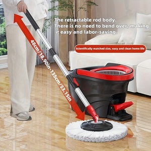Cubo de <span class=keywords><strong>Limpieza</strong></span> SP Berner Tornado con Pedal, Escurridor Giratorio, Sistema de Vertido Fácil, Protector Antisalpicaduras, Capacidad de 12 L, Mango Telescópico - Product Image 3
