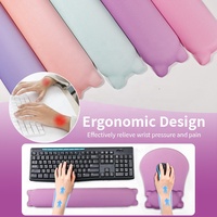 Repose-poignet ergonomique, tapis de bureau personnalisé, repose-tout-petits pour clavier, tapis de souris antidérapant en gel, tapis de souris de jeu à motif de dessin animé, ensemble pour le bureau, en stock