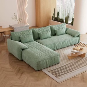 Prodotti di vendita caldi: moderna <span class=keywords><strong>e</strong></span> minimalista piccola famiglia crema bambola tessuto soggiorno divano, modulare Lazy Lounge Chair mobili - Product Image 2