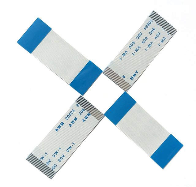 Customize 28AWG Flat Flexible Cables Awm 20624 80C 60V VW-1 FFC Flexible Flat Ribbon Cable Assembly for Electronic Applications