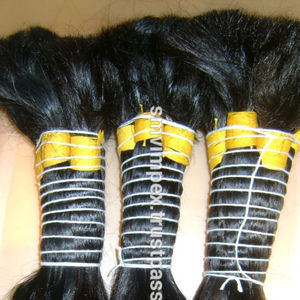 12Asouth Indian Factory Precio atractivo para 100% Indian Virgin Remy Bulk Hair. Cutícula alaigned indio Remy bulto cabello humano - Product Image 6