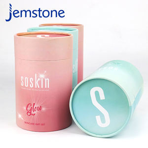 Boîte cylindrique en carton écologique pour cosmétiques, design personnalisé, tube en papier pour flacon d'huile - Product Image 2