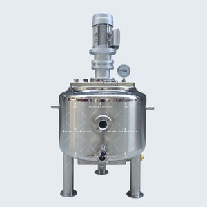 Homogénéisateur et mélangeur agitateur de type cuve de mélange à enveloppe électrique ou à vapeur de 100L, 200L, 300L, 1500L, 304, 316L - Product Image 1
