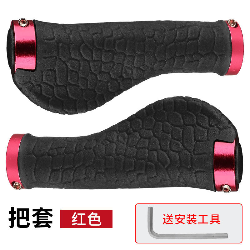 3998 ปลอกหุ้มด้ามจับหนังจระเข้สีแดง