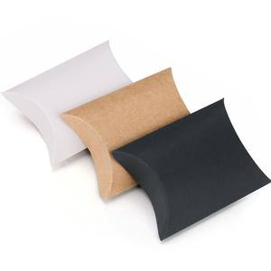 กล่องขนมสีขาวรูปทรงหมอนขนาดเล็กทำจากกระดาษคราฟท์สำหรับเทศกาลทานาบาตะ พร้อมเชือก<span class=keywords><strong>ป่าน</strong></span>สำหรับห่อของขวัญ - Product Image 1