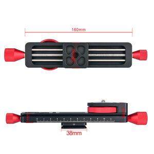160Mm Hợp Kim Nhôm <span class=keywords><strong>Macro</strong></span> Tập Trung Rail Slider Close-Up Chụp <span class=keywords><strong>Tripod</strong></span> <span class=keywords><strong>Head</strong></span> Cho Canon Nikon Sony A7 A7SII A6500 DSLR Máy Ảnh - Product Image 6