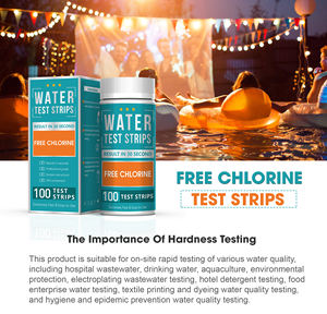 Kit de test de <span class=keywords><strong>chlore</strong></span> gratuit Bandelettes de test d'eau W-1 un usage domestique à faible quantité minimale de commande - Product Image 4