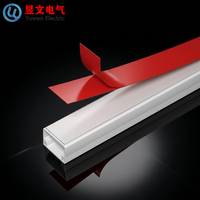 Goulotte de câblage standard en PVC, gaine de protection auto-adhésive pour fils, idéale pour la construction et la décoration