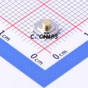 TSC005B2526A Tactile <b>Switch</b> SMD-4P,5.2x5.2mm <b>Switch</b> Round Button 2.6N Vertical Mount 5.2mm - Product Image 1